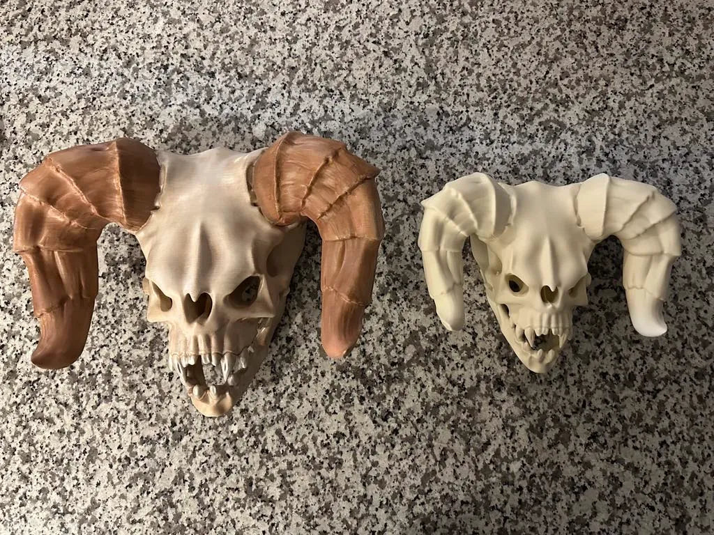 Deathclaw Skull - Integrated Wall Hanger - 2 Sizes 3D printed — Schnapps Caps Australia
