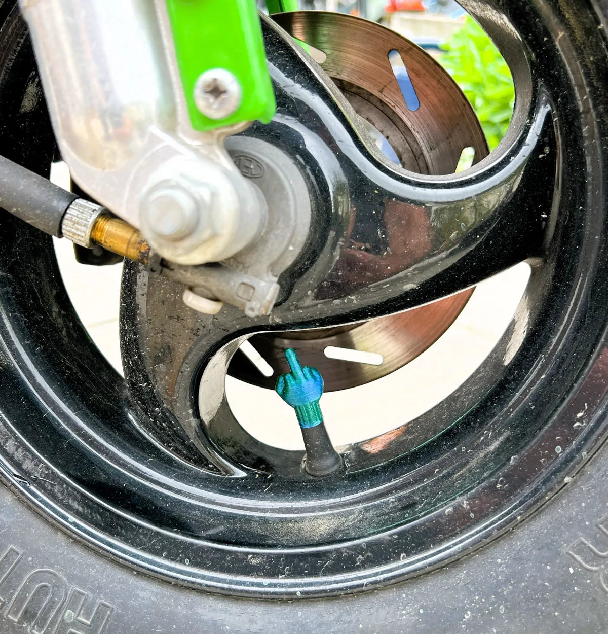 Middle Finger Valve Caps 3D printed — Schnapps Caps Australia
