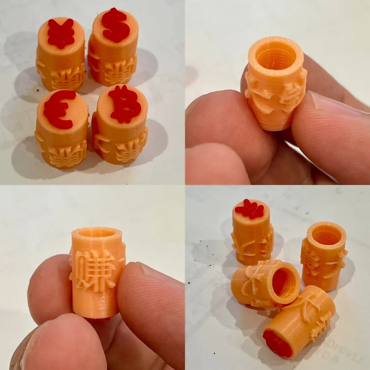 Valve Cap For Rich/Make a Fortune Tire Valve Cap 3D printed — Schnapps Caps Australia