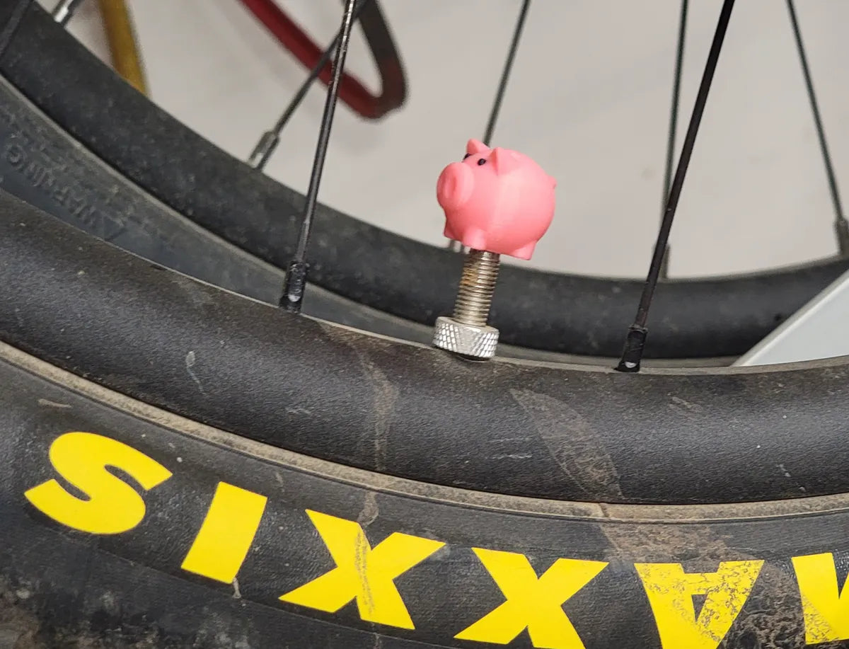 Pig Valve Cap Presta 3D printed — Schnapps Caps Australia