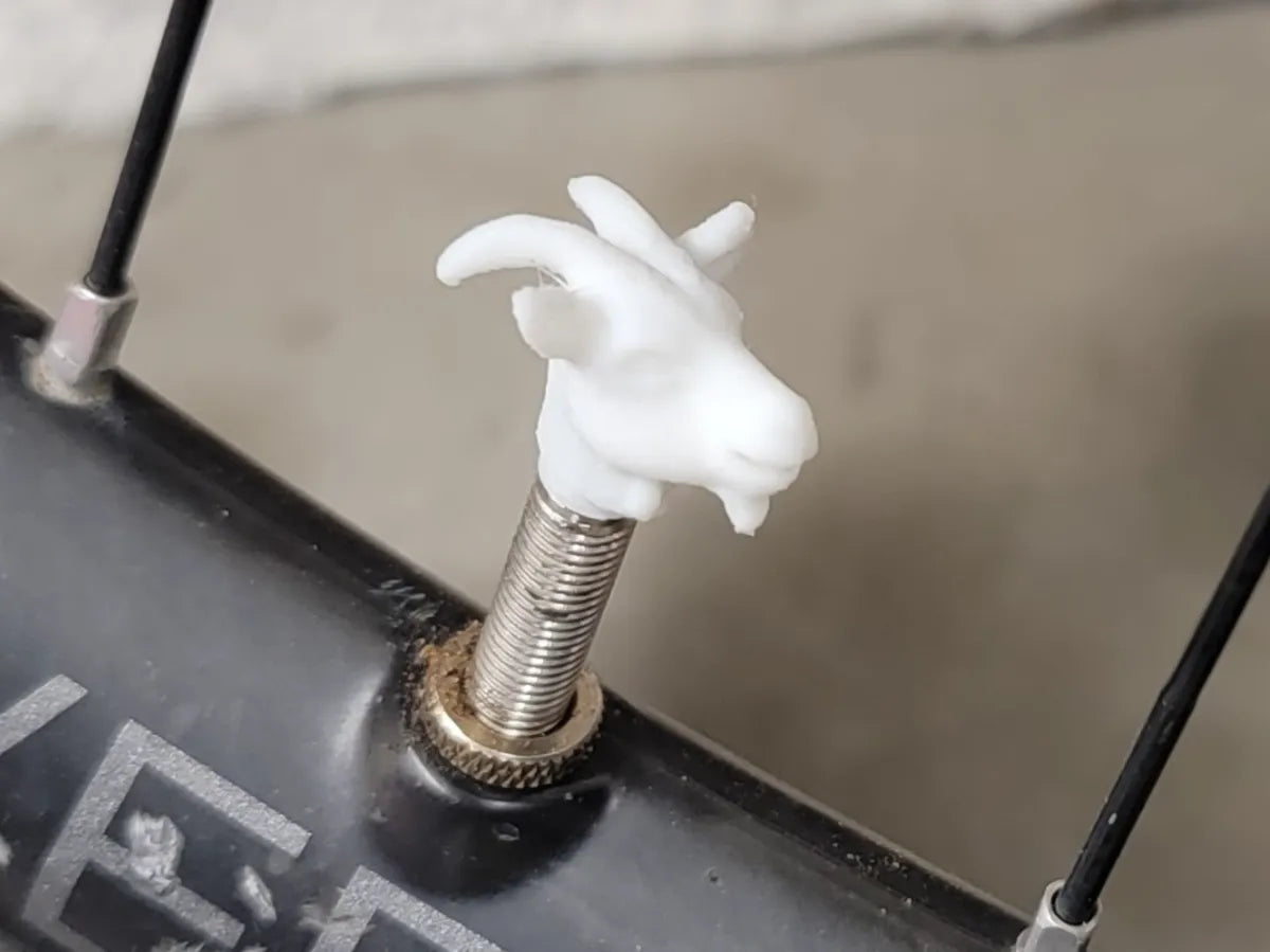 Goat Head Valve Cap - Presta 3D printed — Schnapps Caps Australia