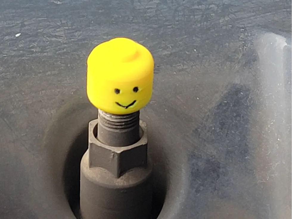 LegoHead Valve Cap for Cars! - Schrader 3D printed — Schnapps Caps Australia
