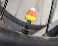 Candy Corn Valve Cap - Presta - Bicycle 3D printed — Schnapps Caps Australia