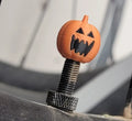 Jack-o'-Lantern Valve Caps - Schrader - Cars 3D printed — Schnapps Caps Australia