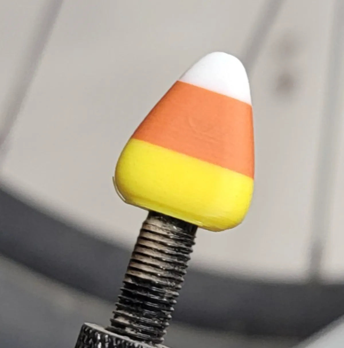 Candy Corn Valve Cap - Schrader - Cars 3D printed — Schnapps Caps Australia