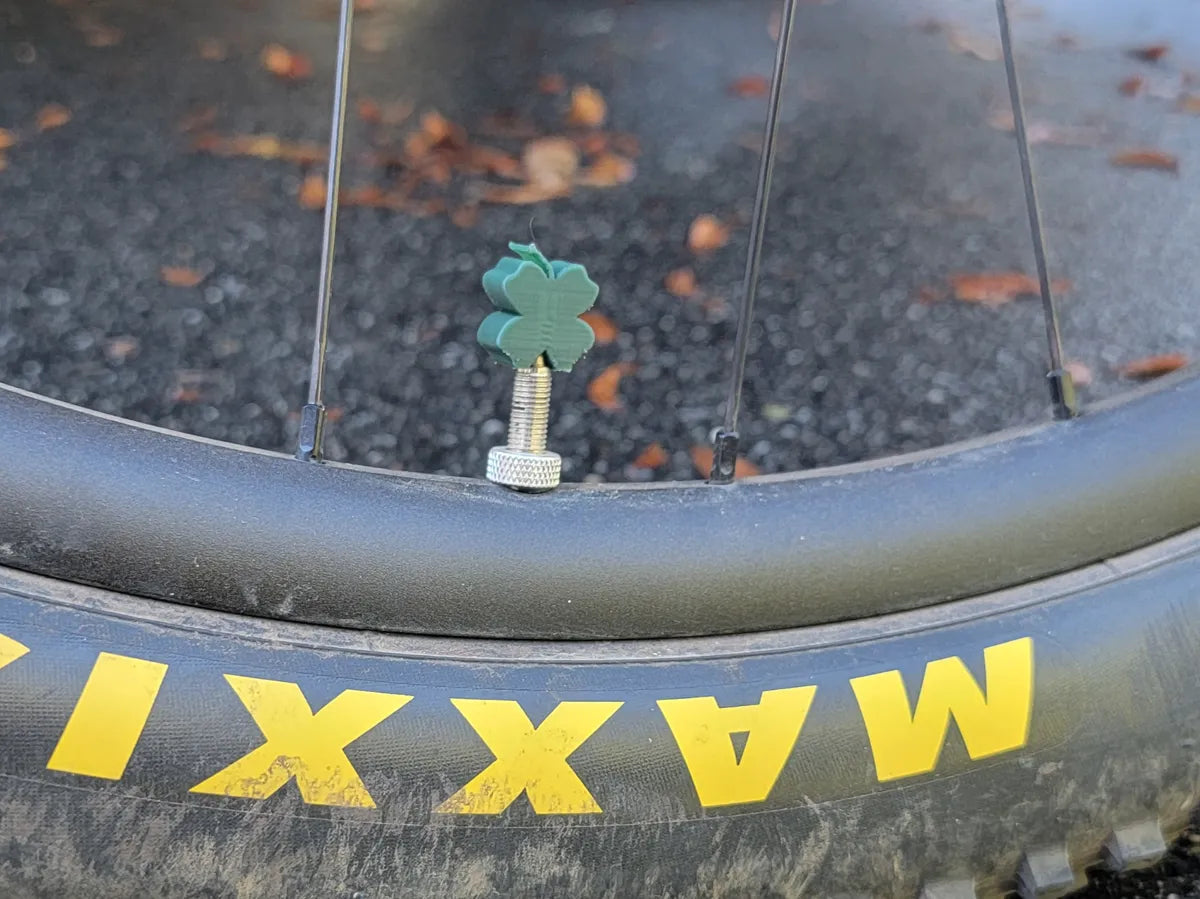 4 Leaf Clover Valve Cap - Presta - Bicycles 3D printed — Schnapps Caps Australia