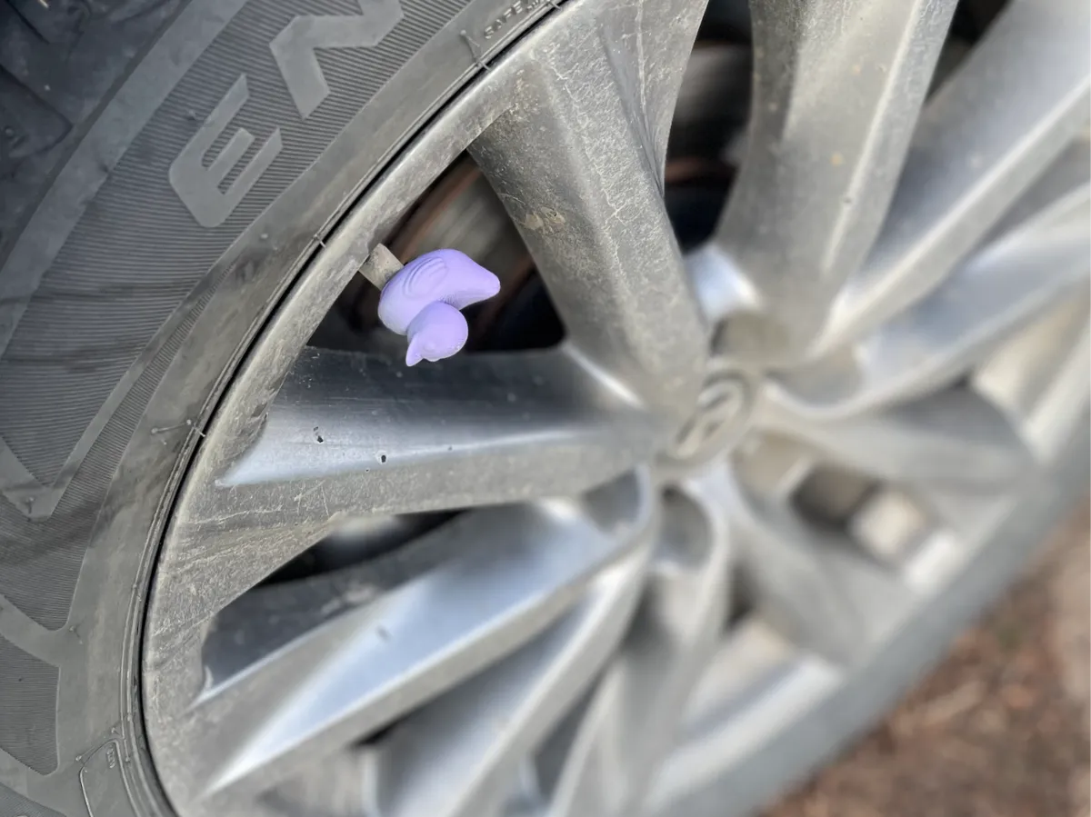 Rubber Duck Valve Cap Car Tire Threaded 3D printed — Schnapps Caps Australia