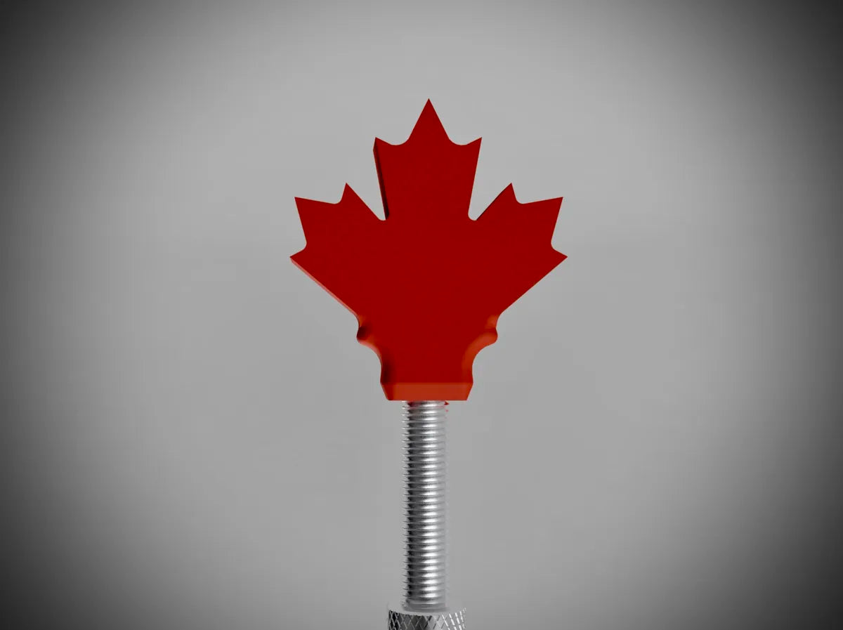 Maple Leaf Presta Valve Cap 3D printed — Schnapps Caps Australia