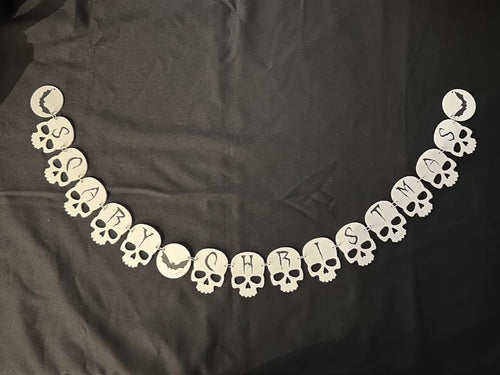 2 Color Scary Christmas Skull Garland Decoration 3D printed — Schnapps Caps Australia