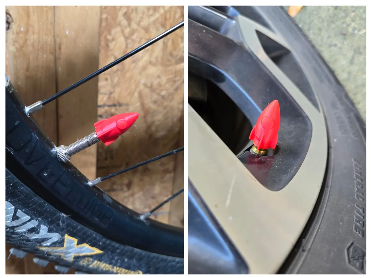Rocket Ship - Valve Cap 3D printed — Schnapps Caps Australia
