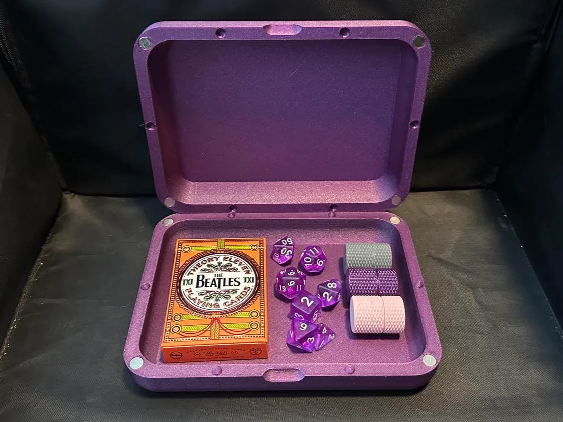 Large Sleek Magnetic Clamshell Storage Box 3D printed — Schnapps Caps Australia