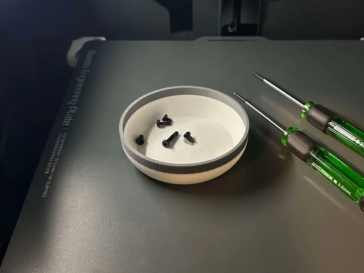 Magnetic Small Parts & Hardware Bowl - No Spills 3D printed — Schnapps Caps Australia