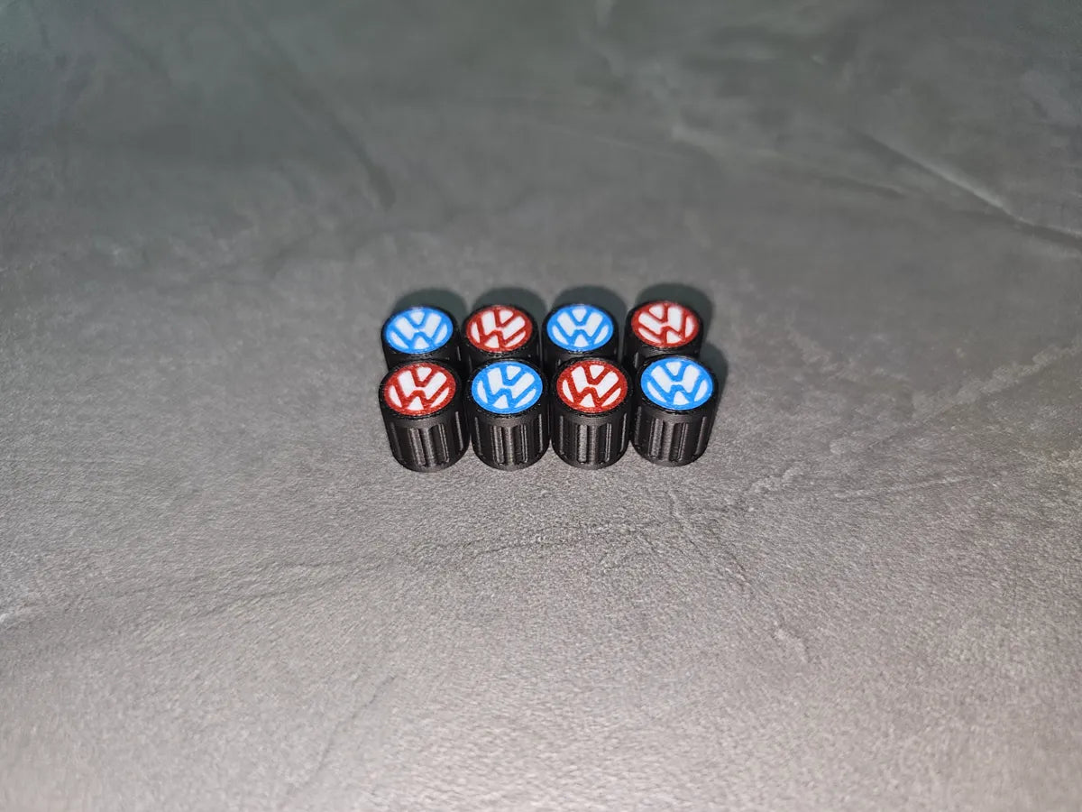 Volkswagen tire valve cap 3D printed — Schnapps Caps Australia