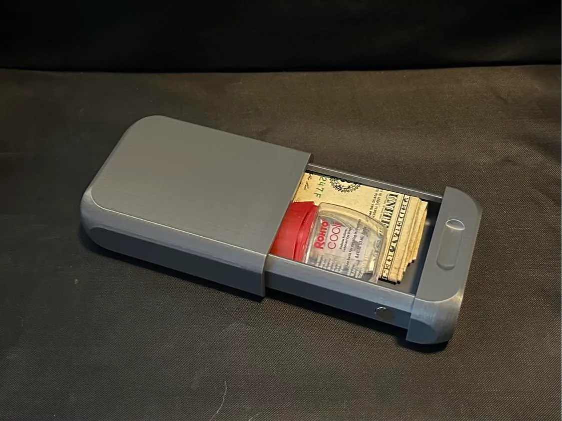 Small Crush Proof Magnetic Slider Storage Box 3D printed — Schnapps Caps Australia