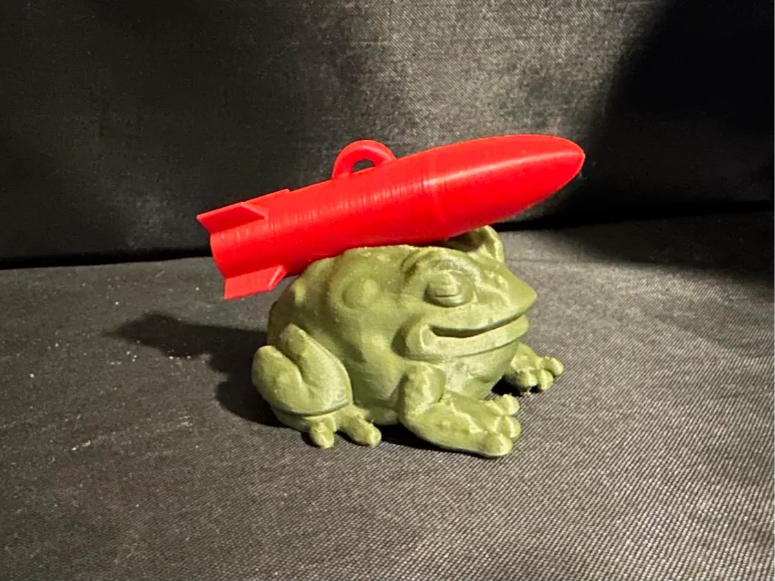 Missile Toad 2024 2 Color Print - No AMS required 3D printed — Schnapps Caps Australia