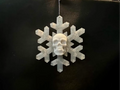 Skull Snowflake - Gothic Christmas Decoration 3D printed — Schnapps Caps Australia