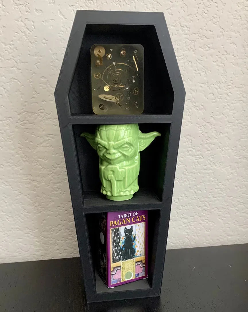 Extra Large 275mm Coffin 2 Shelf Desk Organizer 3D printed — Schnapps Caps Australia