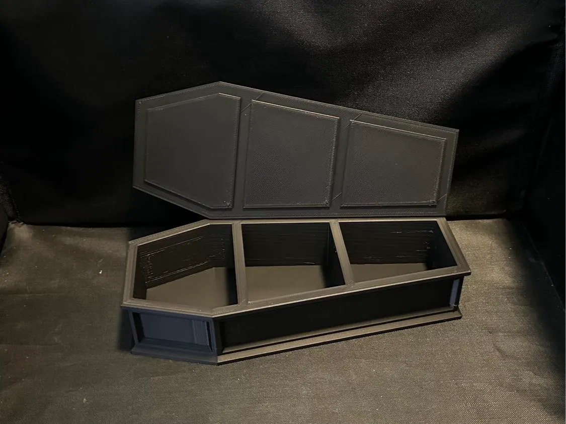 Large 200mmm Divided Coffin Organizer & Candy Dish 3D printed — Schnapps Caps Australia