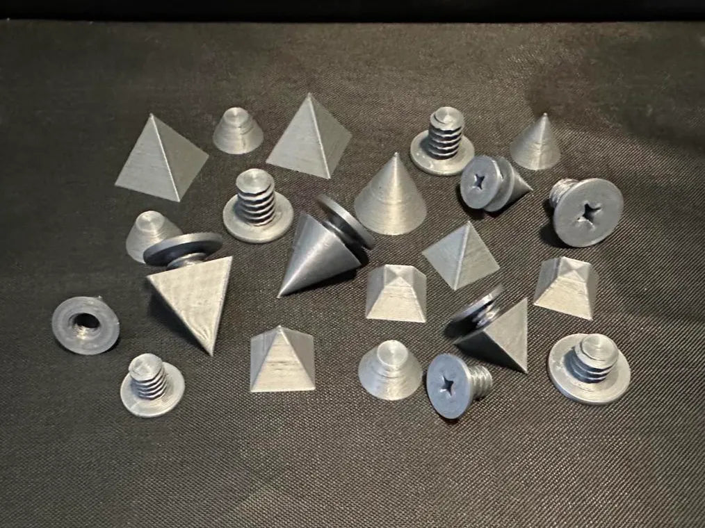 Cosplay Threaded Spikes & Studs - 2 Sizes 4 Styles 3D printed — Schnapps Caps Australia