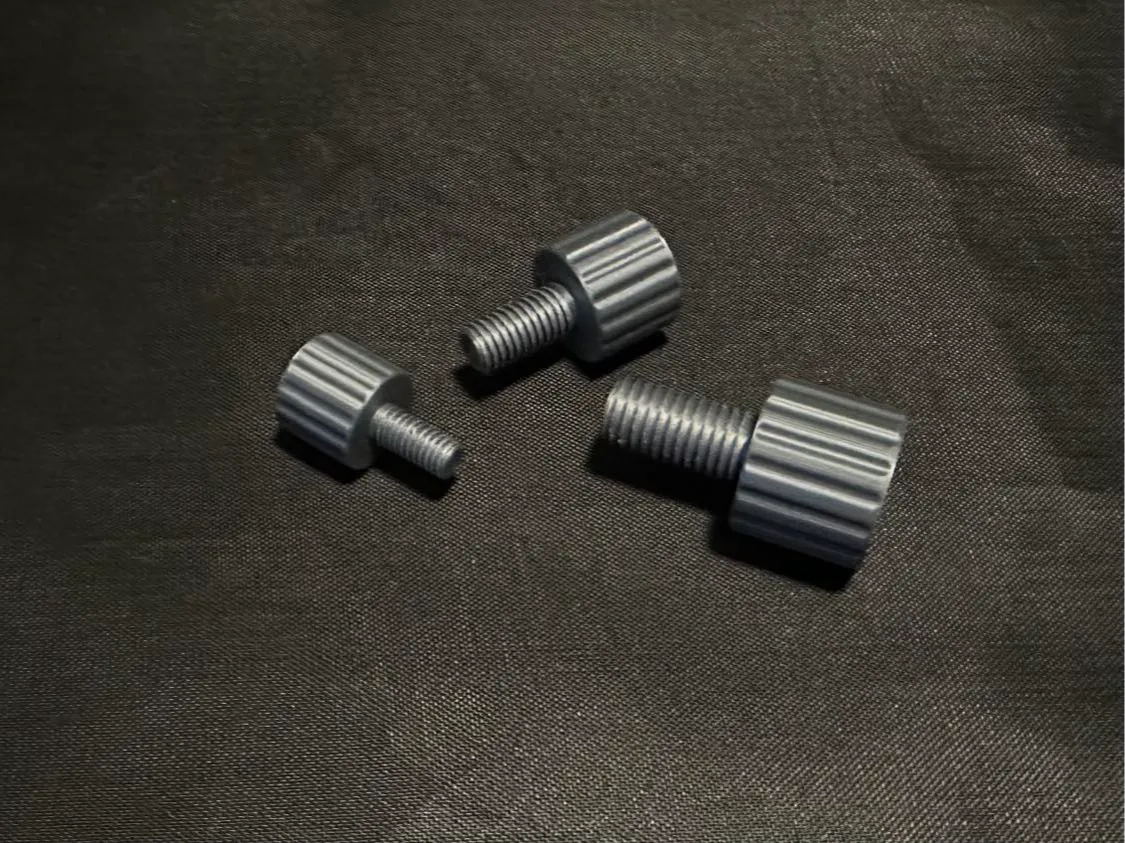 High Grip Metric Thumb Screws - 6mm - 8mm - 10mm 3D printed — Schnapps Caps Australia