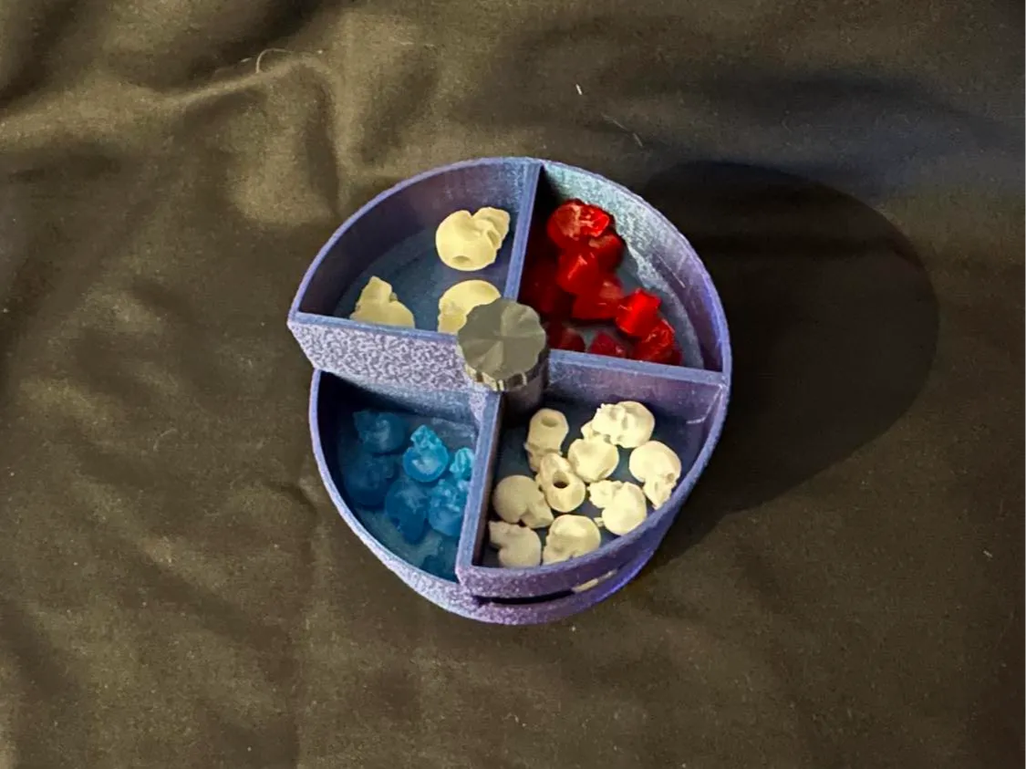 Rotating Stacked Trays Small Parts Organizer 3D printed — Schnapps Caps Australia