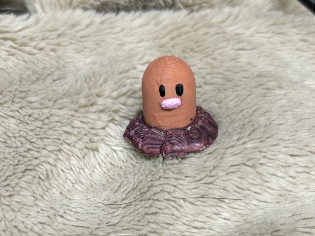 Diglett Pokemon tire valve cap 3D printed — Schnapps Caps Australia
