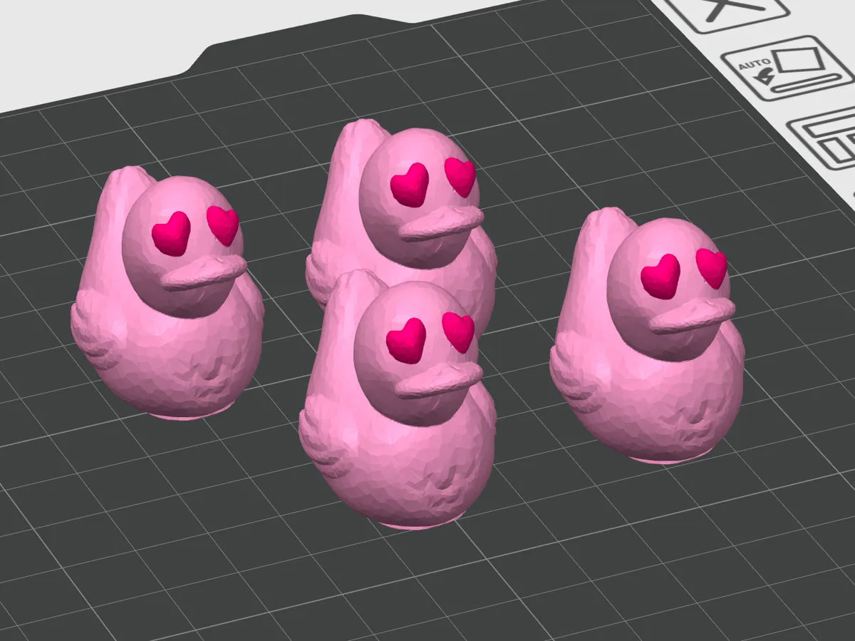 Rubber Duck Love Threaded Tire Valve Caps 3D printed — Schnapps Caps Australia