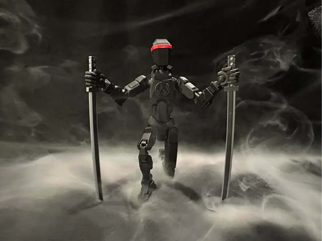 Radioactive Ninja Articulated Figure 150% Dummy 13 3D printed — Schnapps Caps Australia