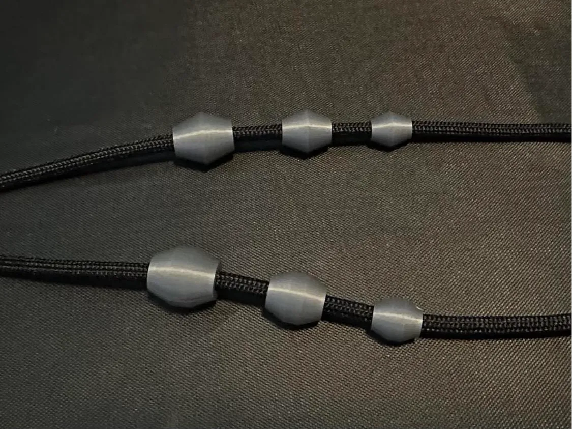 Rounded Diamond Paracord Beads - 2 Styles 3 Sizes 3D printed — Schnapps Caps Australia