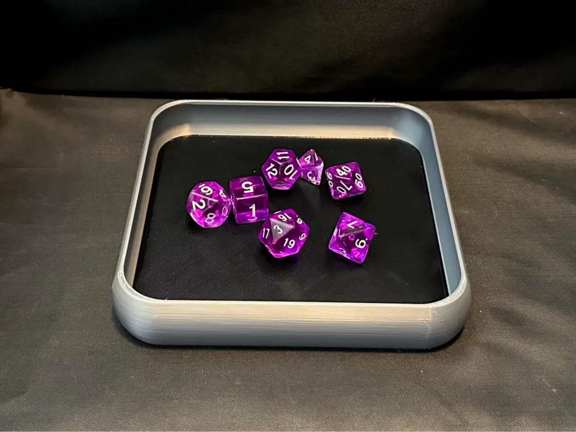 150mm Dice Tray - Anti Spill Wall - TPU Insert