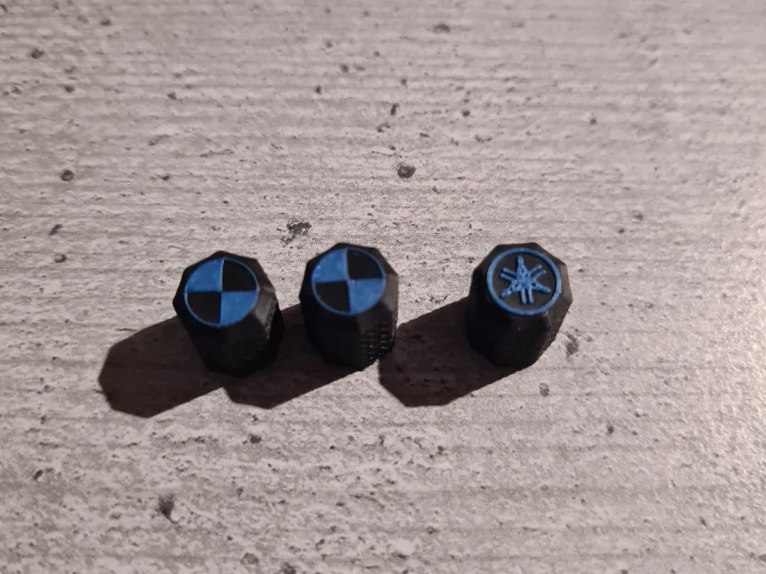 Yamaha and BMW valve caps