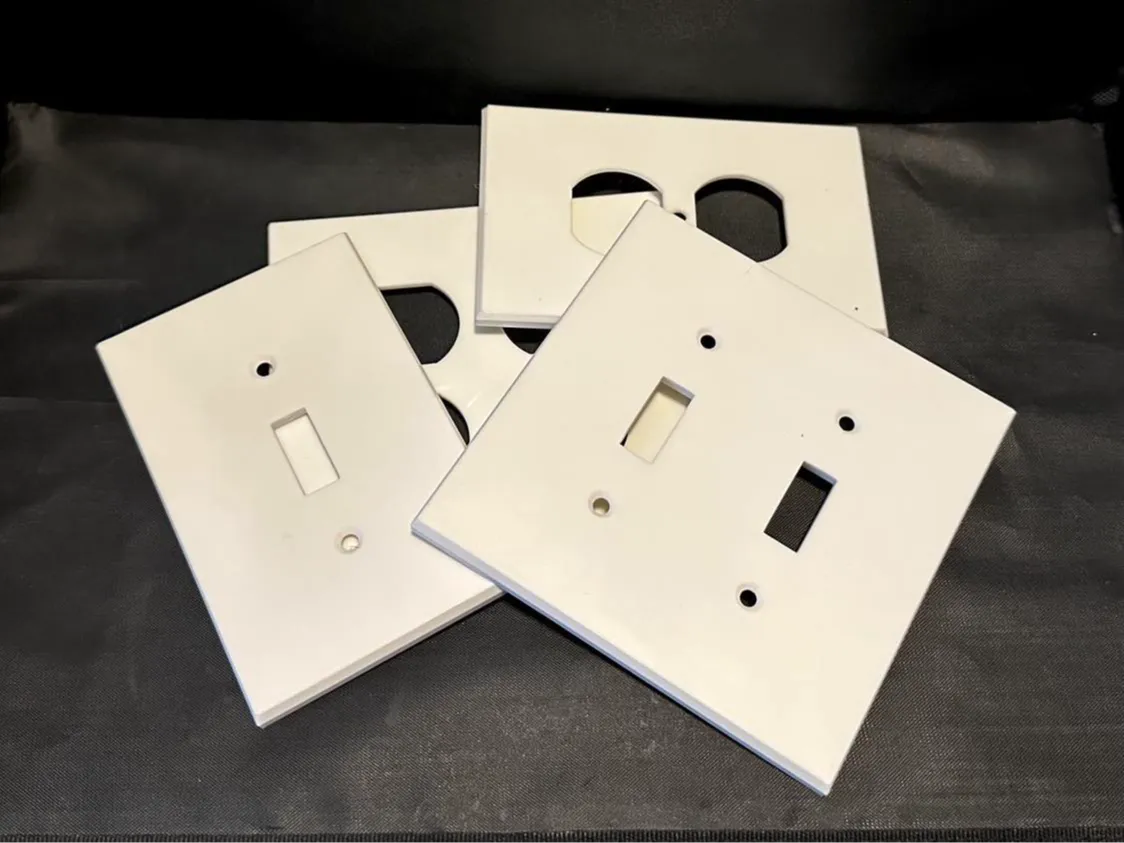 Switch and Outlet Plates - Single and Double 3D printed — Schnapps Caps Australia