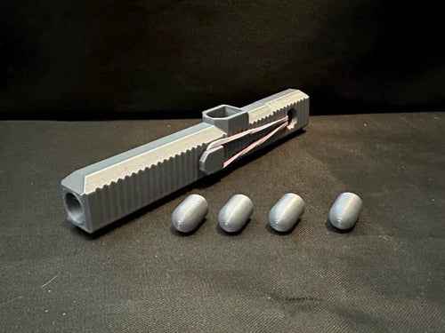 10mm Projectile Launcher - Office Fun! 3D printed — Schnapps Caps Australia