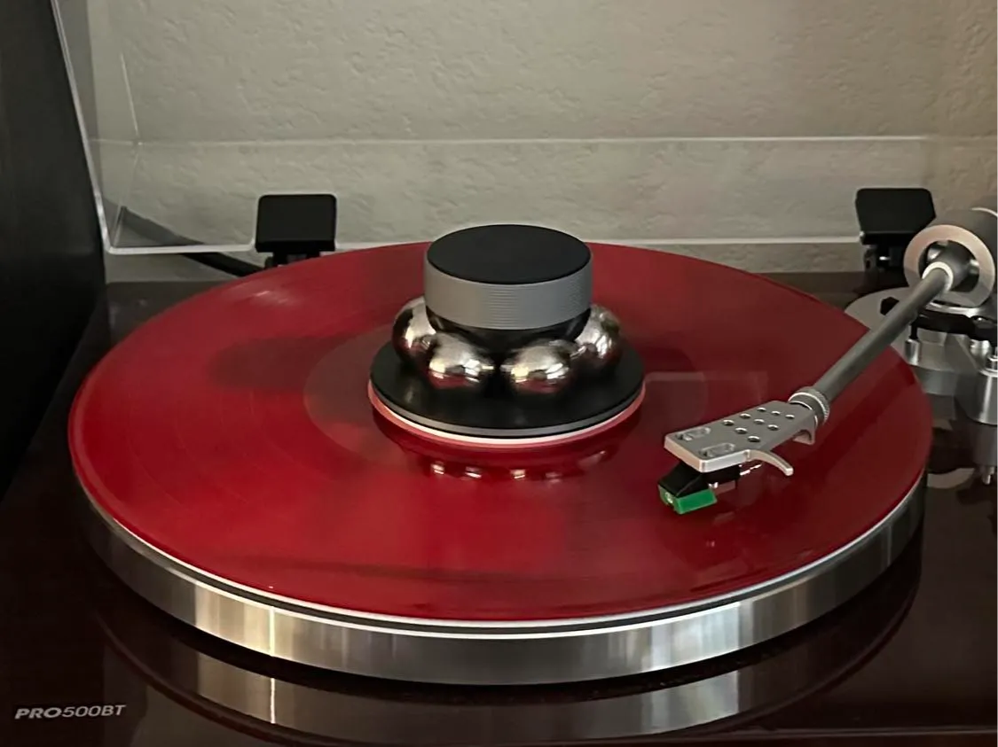 Turntable Record Weight - 6 Pinballs - TPU Pad