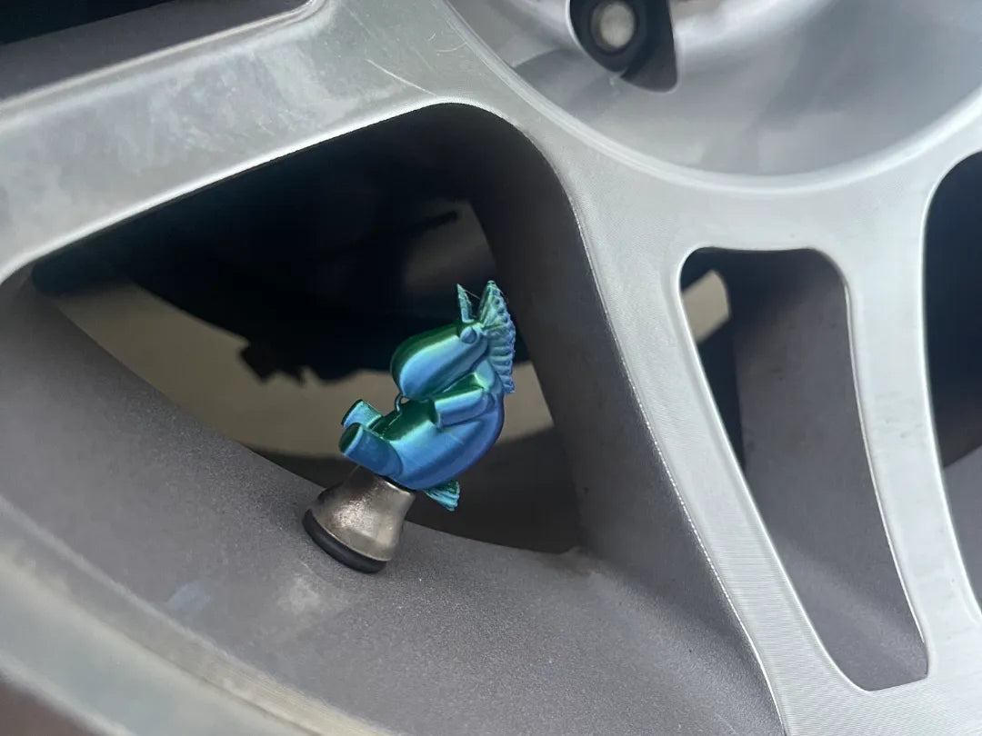 Valve Caps: Despicable me Unicorn! 3D printed — Schnapps Caps Australia