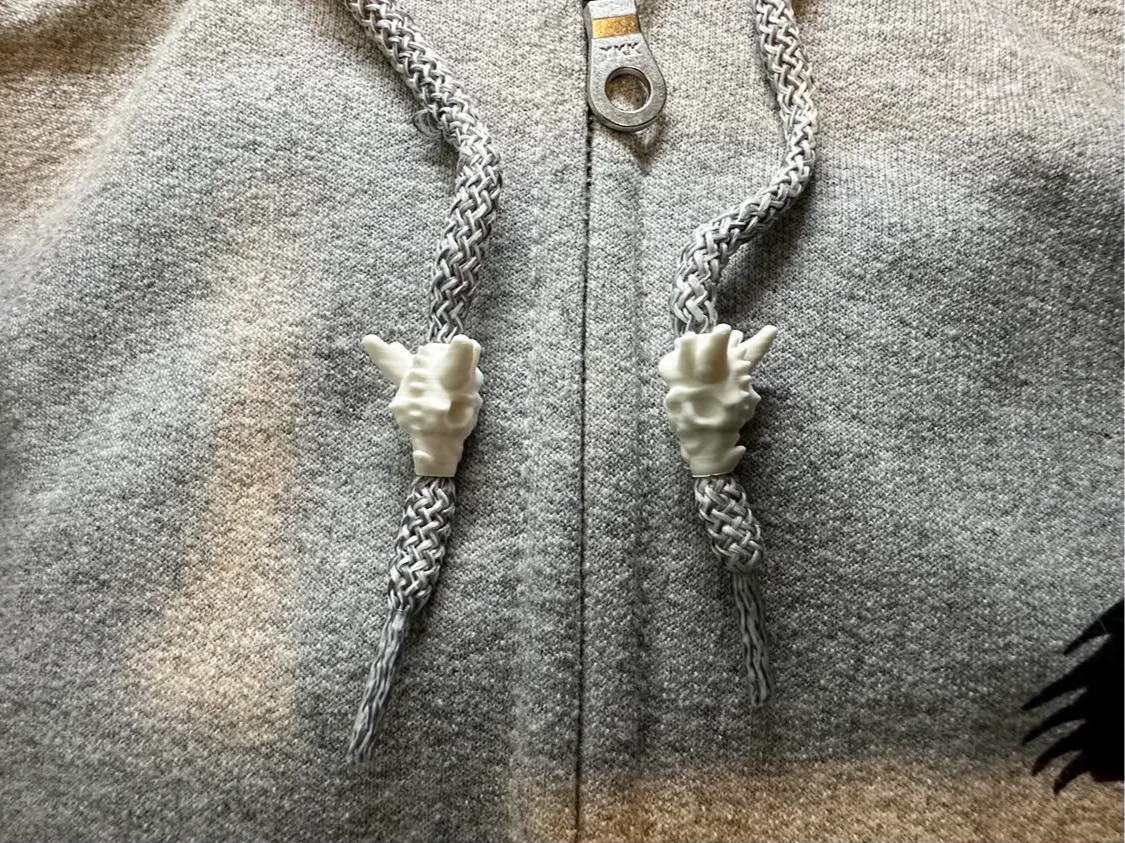 Dragon Skull Hoodie Drawstring Beads 3D printed — Schnapps Caps Australia