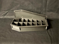 Coffin Shaped AM/PM 7 Day Pill Box - Magnetic Lid