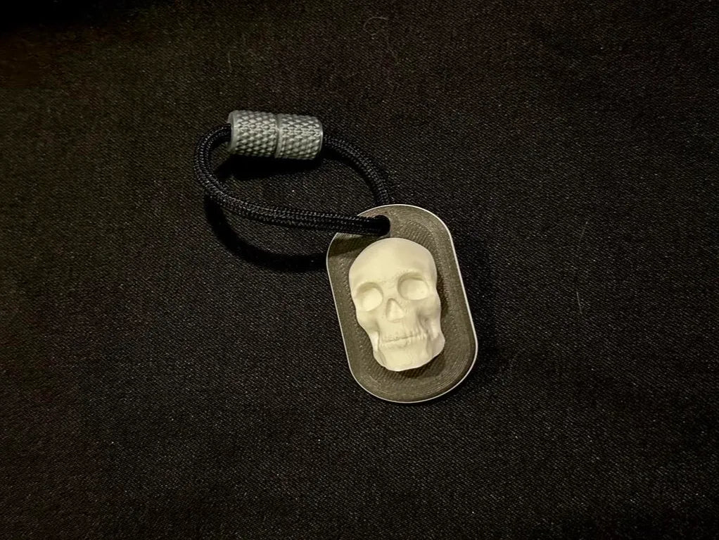 Gothic Skull Hang Tag - Luggage Marker 3D printed — Schnapps Caps Australia