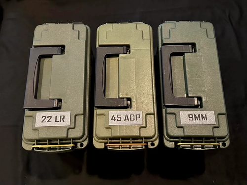 Ammo Box Tags - Magnetic & Glue On 3D printed — Schnapps Caps Australia