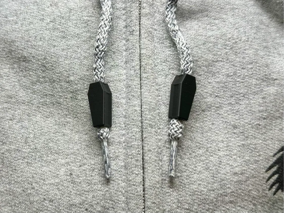 Classic Dracula Coffin Hoodie Drawstring Beads 3D printed — Schnapps Caps Australia