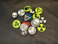 Super Strong Small Fridge Magnet - 6 Patterns 3D printed — Schnapps Caps Australia