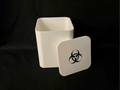 Durable Sharps Container - Snap On Lid - Biohazard 3D printed — Schnapps Caps Australia