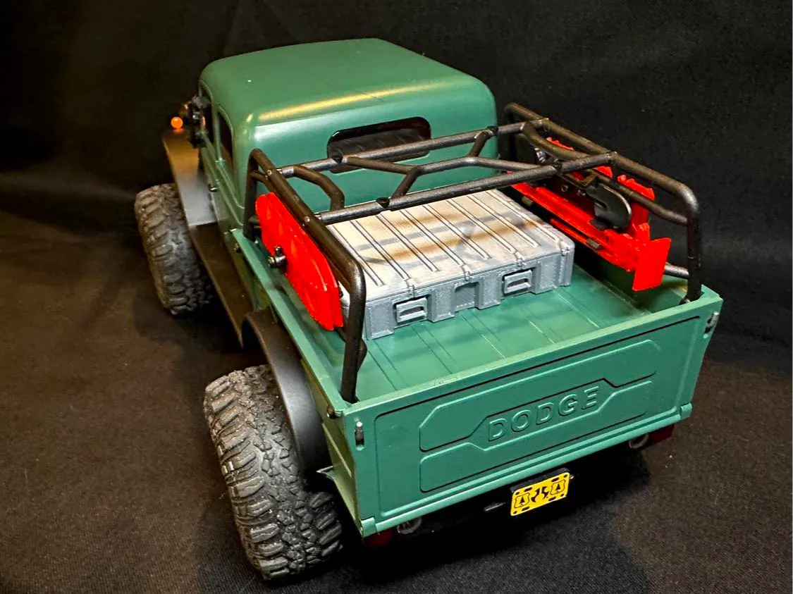 Axial SCX24 Dodge Power Wagon Toolbox Upgrade
