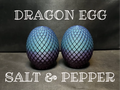 Detailed Dragon Egg Salt & Pepper Set 3D printed — Schnapps Caps Australia