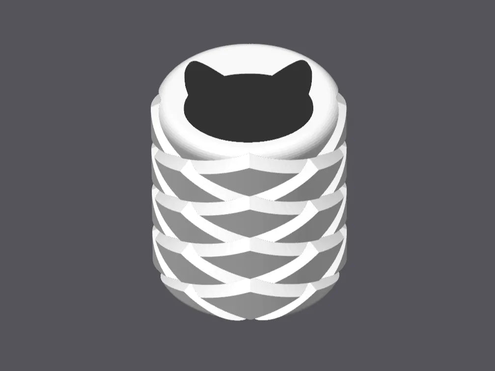 Tire Valve Cap with Cat Icon 3D printed — Schnapps Caps Australia