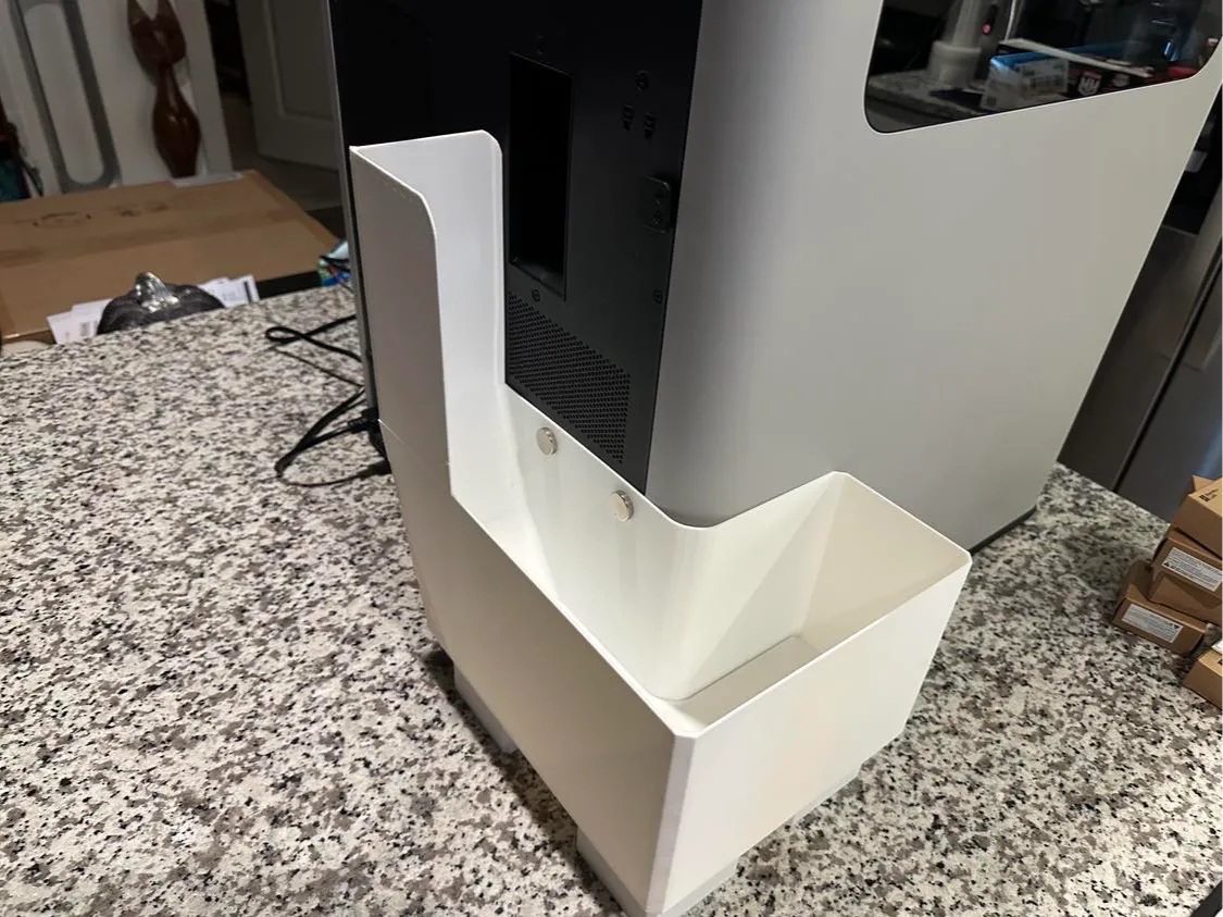 Jumbo H2D Purge Bin - High Capacity - Back Stop 3D printed — Schnapps Caps Australia