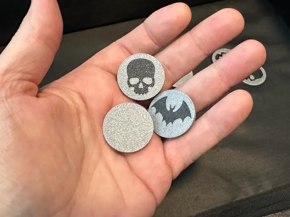 Golf Green Ball Markers - Skulls - Bats - Blank 3D printed — Schnapps Caps Australia