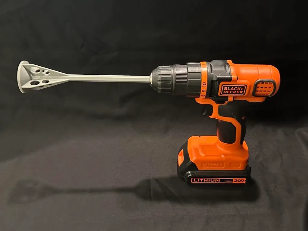 Low Drag High Speed Cordless Drill Paint Mixer 3D printed — Schnapps Caps Australia