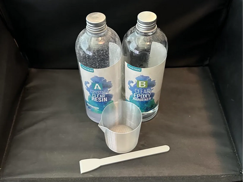 2 Part Pour Resin Mixing Cups + Spatulas 3D printed — Schnapps Caps Australia