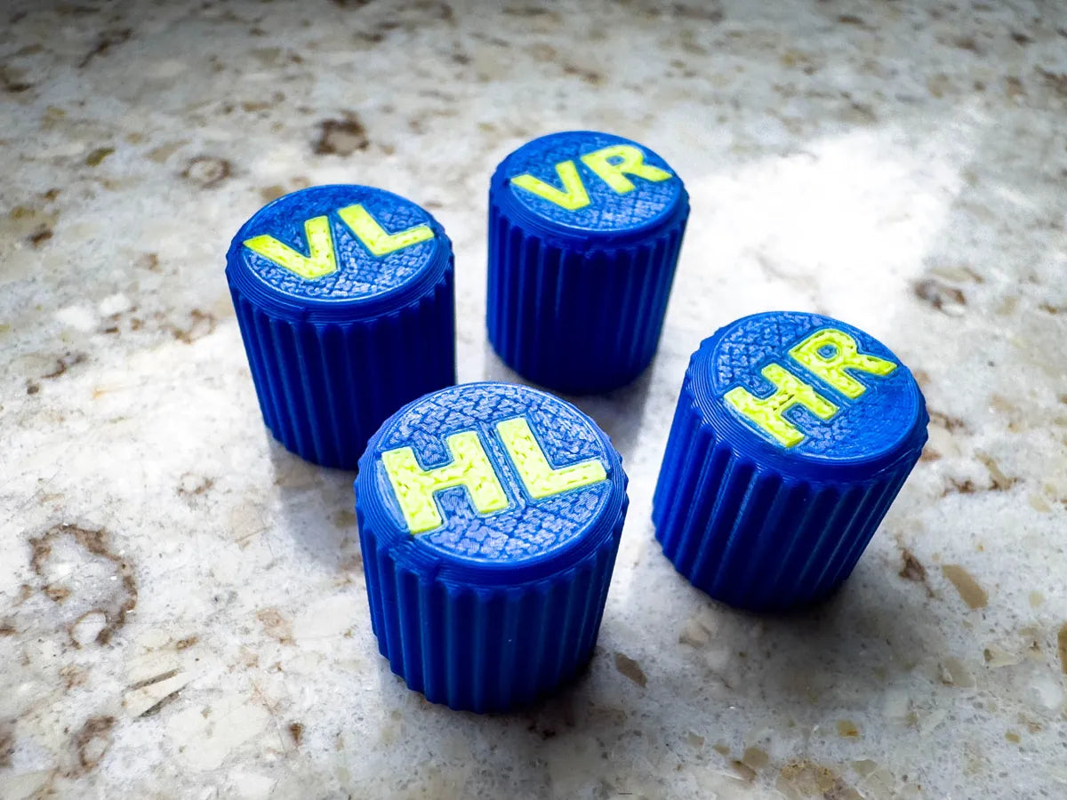Valve Cap with tire location 3D printed — Schnapps Caps Australia